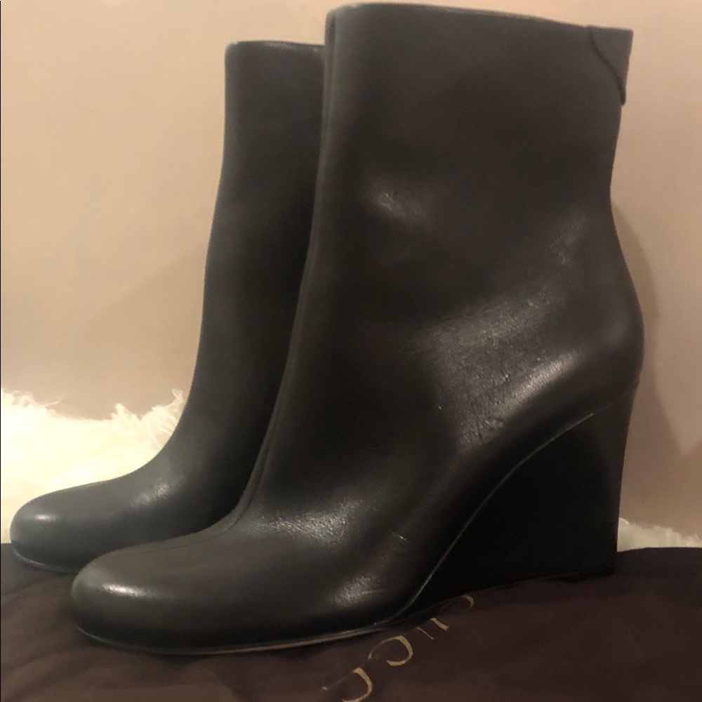 Gucci black ankle booties